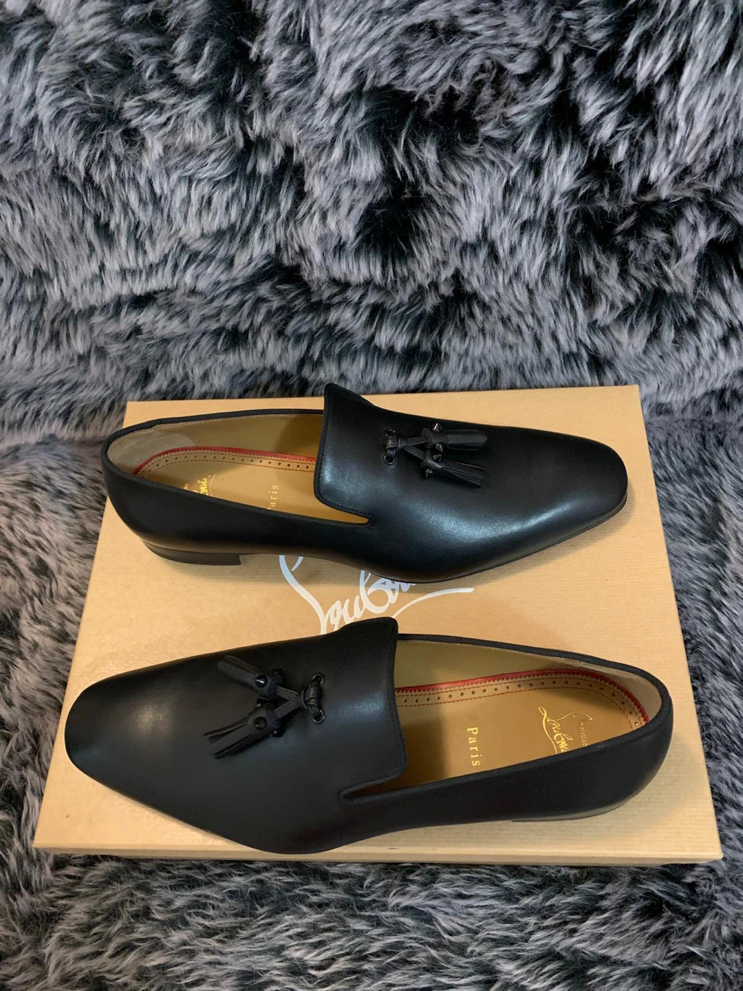 Christian Louboutin Black Leather Tassel Loafers - photo 4