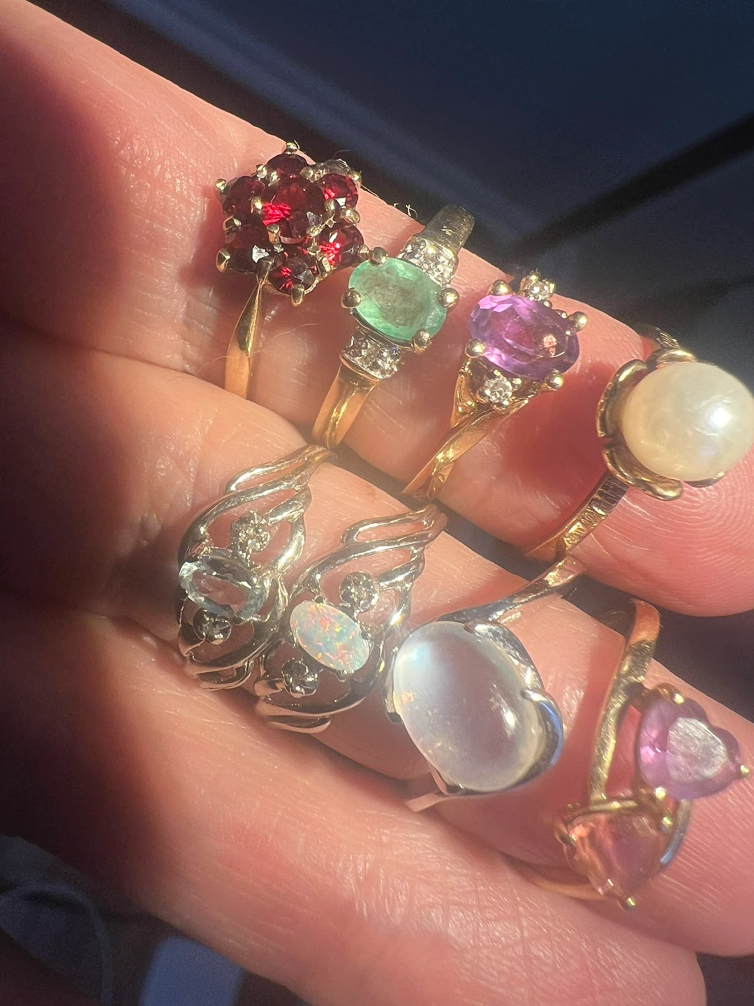Assorted 10 k Gemstone rings -200 dollars each - photo 3