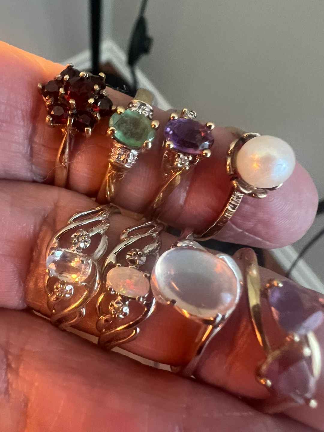 Assorted 10 k Gemstone rings -200 dollars each