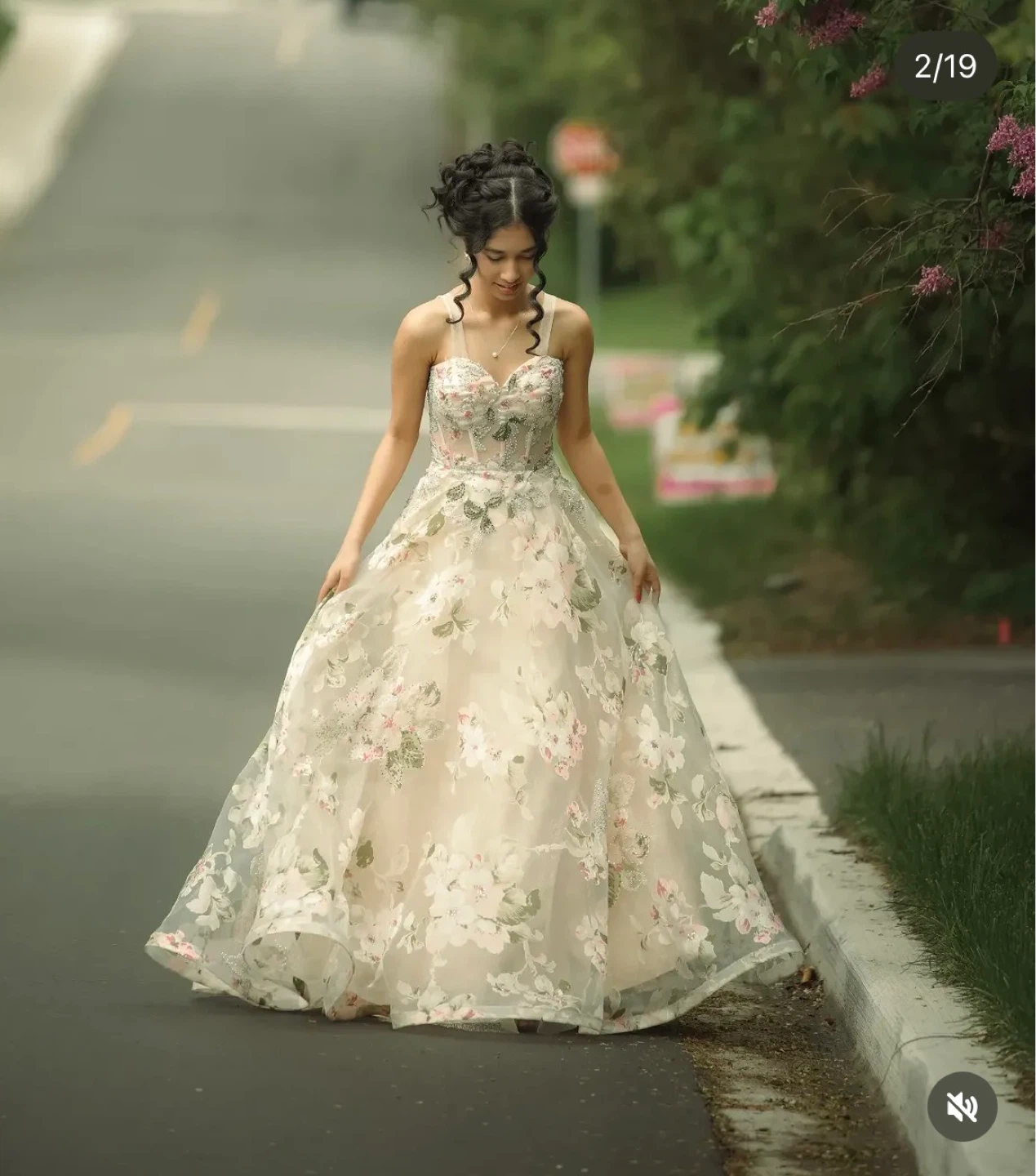 Floral Prom Dress - photo 2