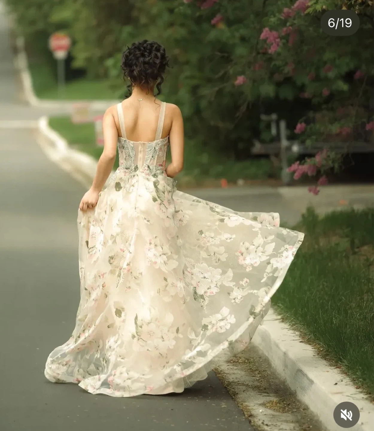Floral Prom Dress - photo 3