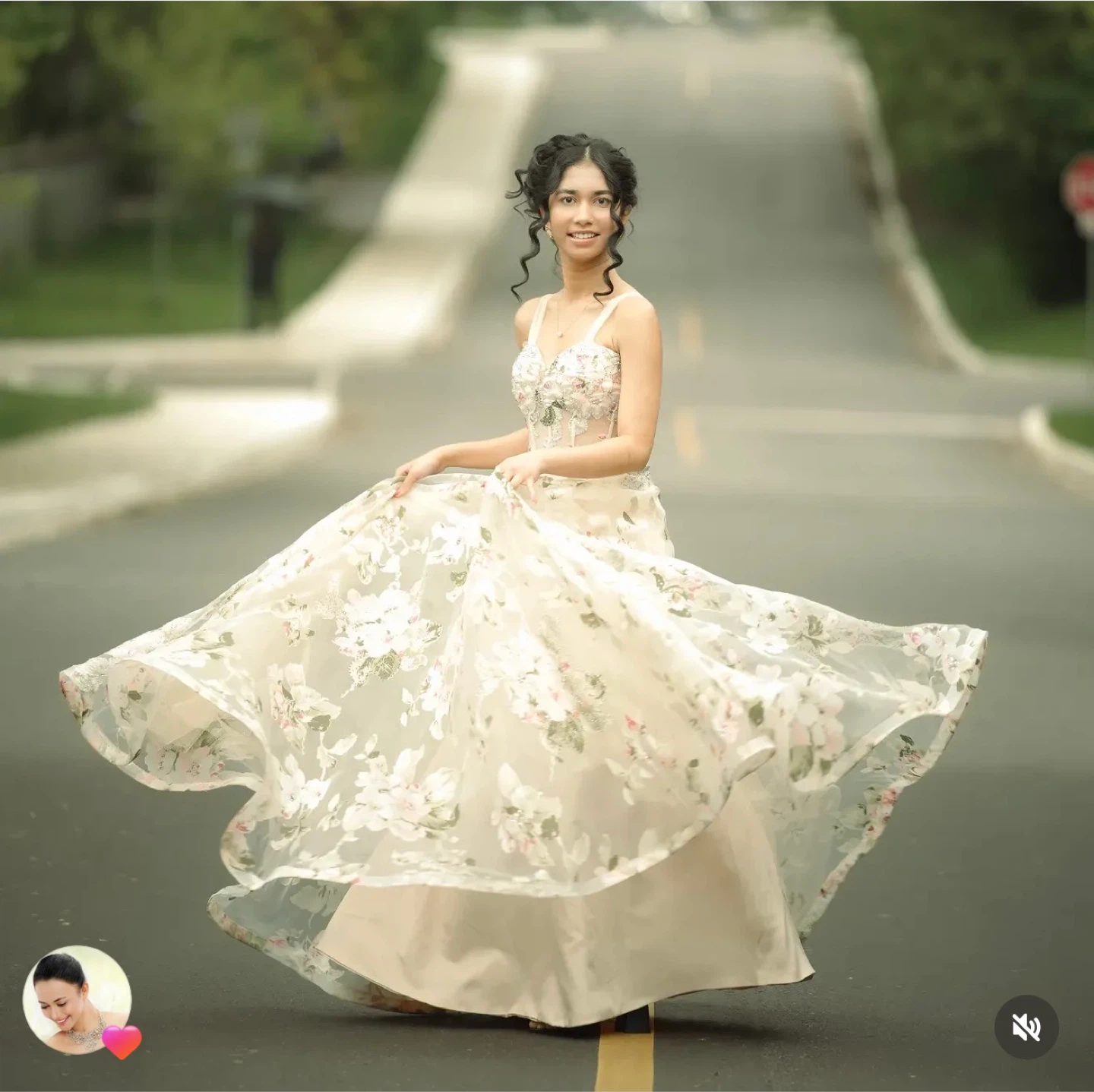 Floral Prom Dress