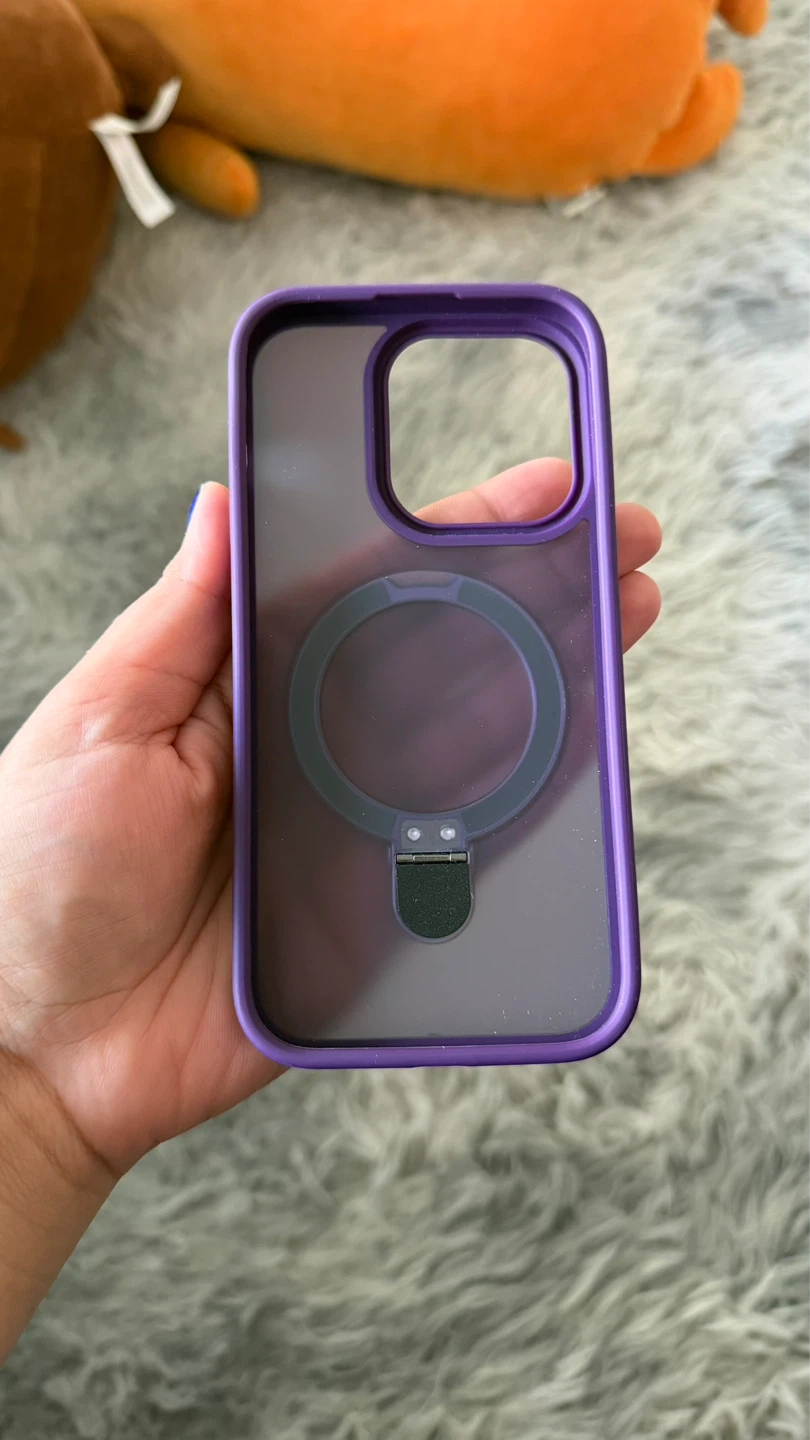 Purple iPhone 14 pro Case with Ring Holder - photo 2