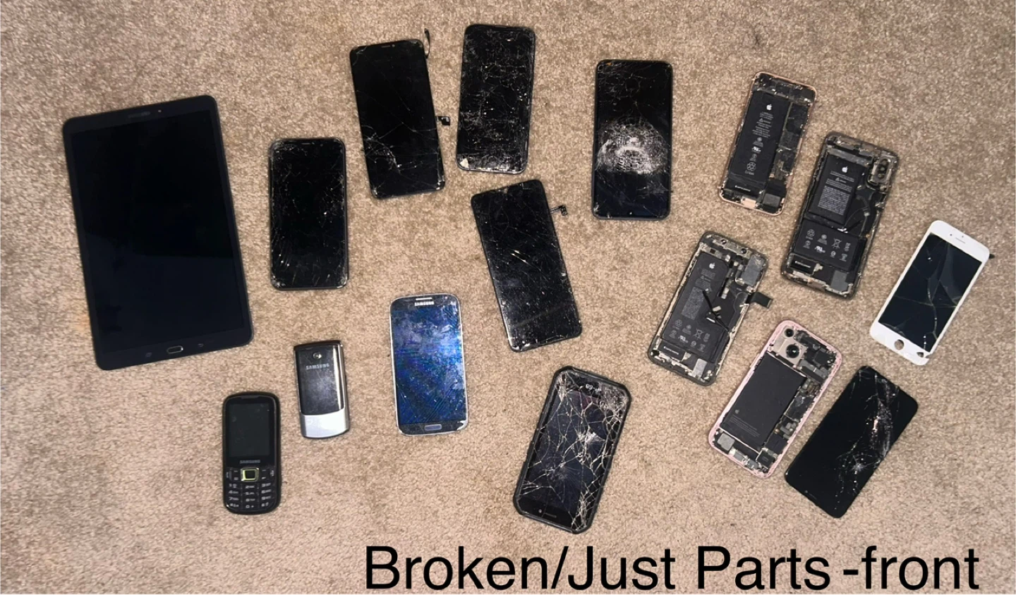 Assorted Broken Phones and Tablets for Repair or Parts - photo 3
