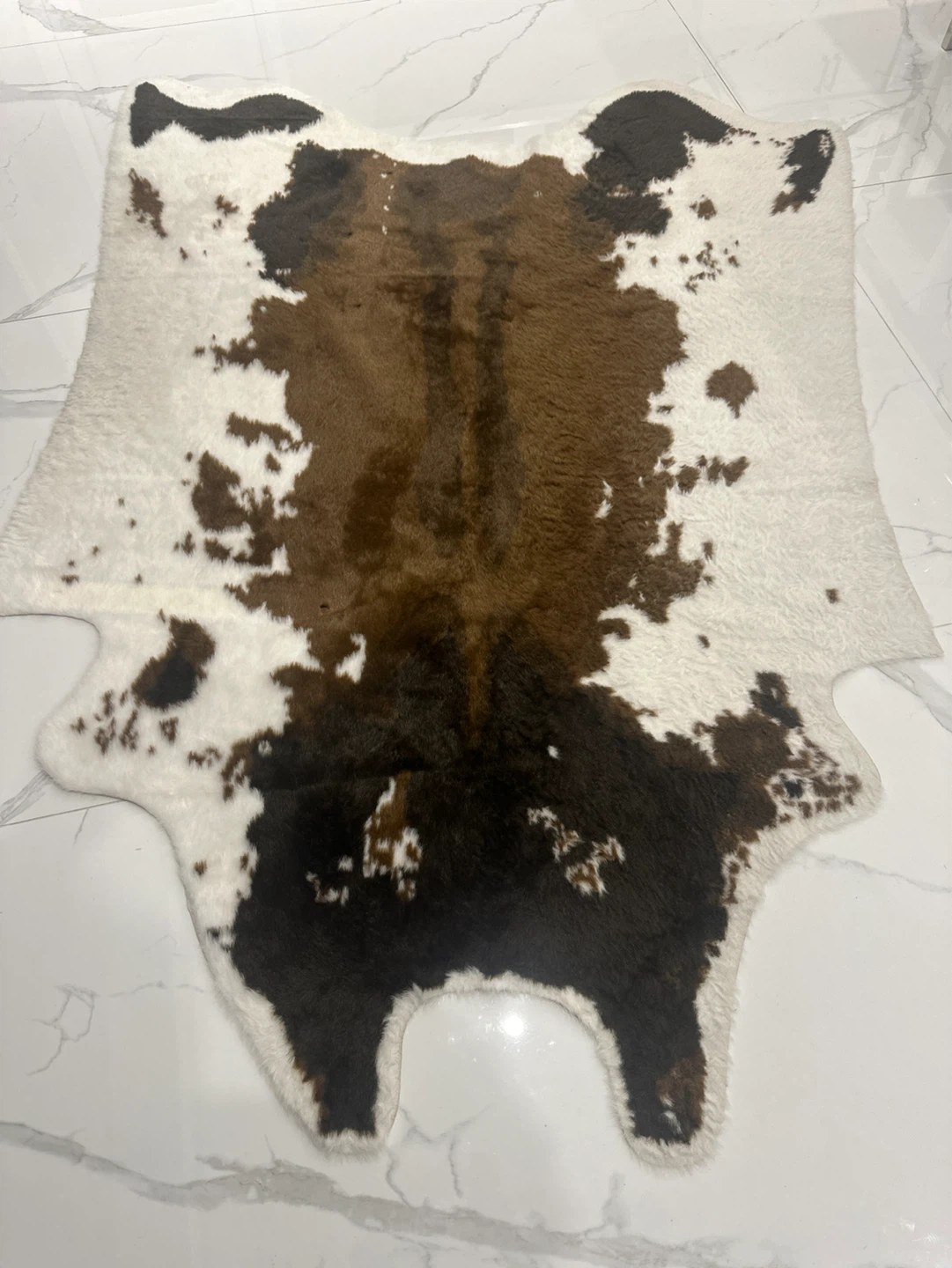 Silhouette Home Cow Print Area Rug 6.2x8ft