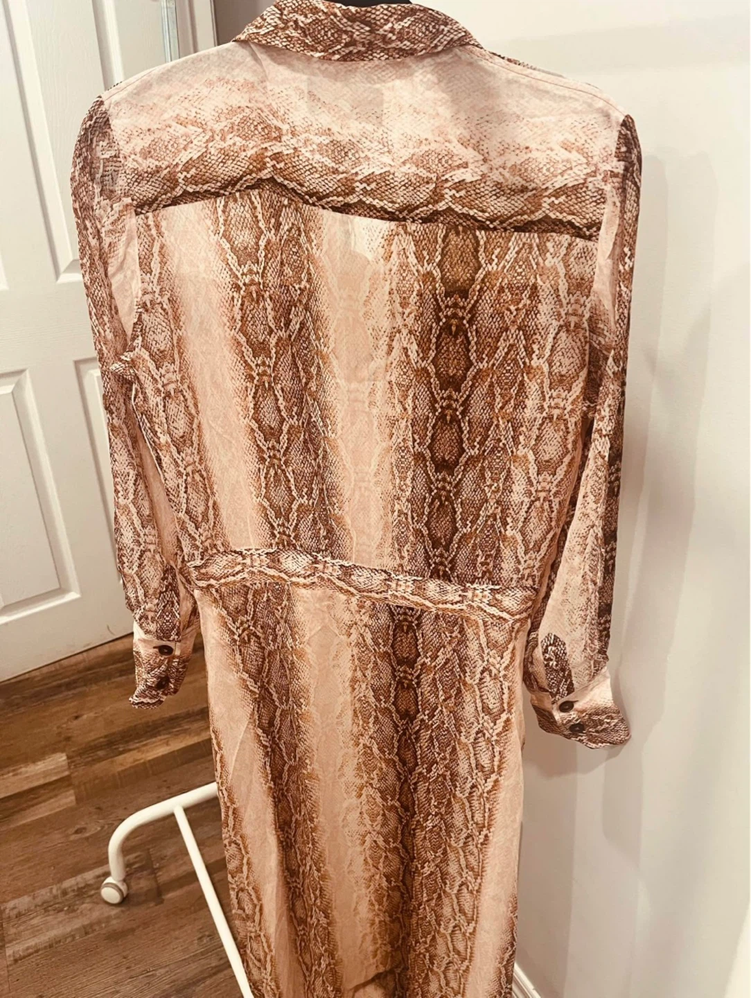 Massimo Dutti Snakeskin Print Shirt Dress - photo 2