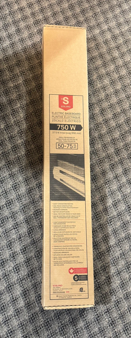 Stelpro Electric Baseboard Heater 510 750/560 W