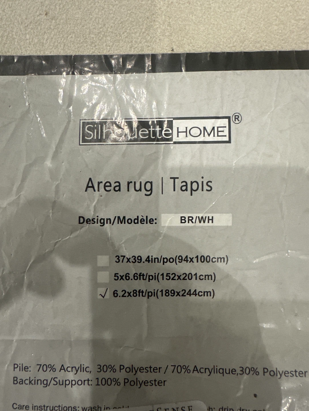 Silhouette Home Cow Print Area Rug 6.2x8ft - photo 4
