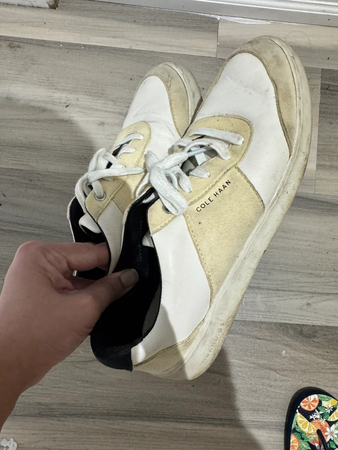 Cole Haan White/Tan Leather Sneakers - photo 2