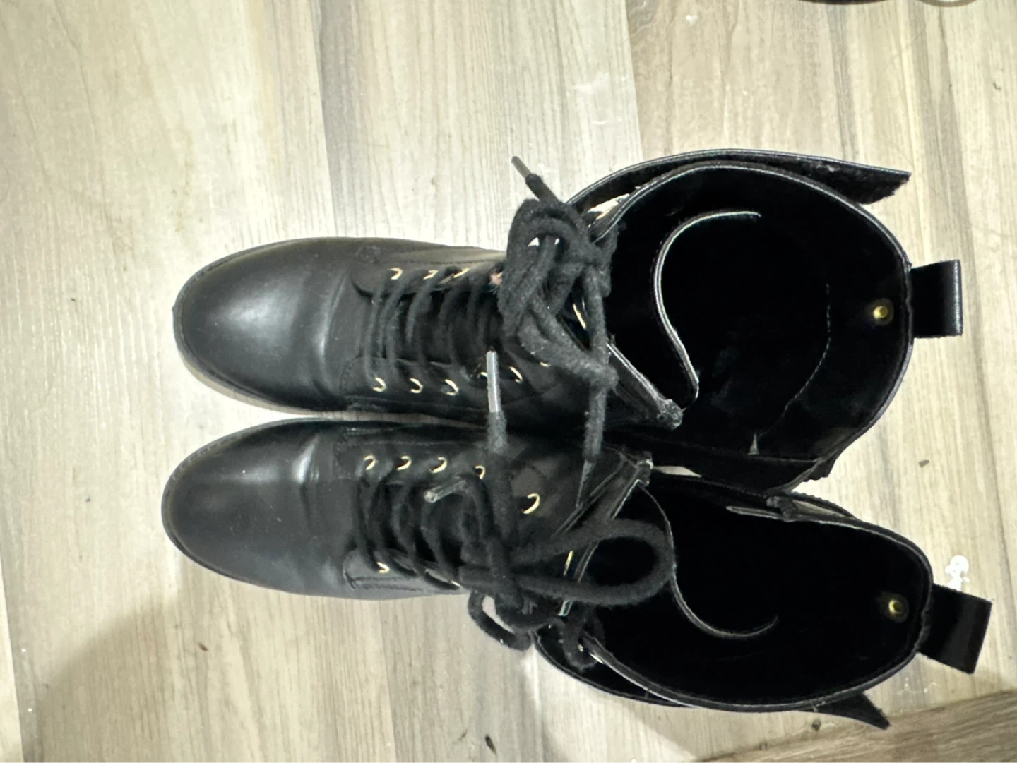 Juicy Couture Black Combat Boots
