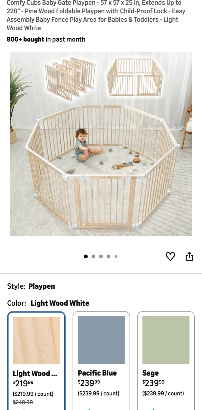 Comfy Cubs Baby Playpen - photo 4
