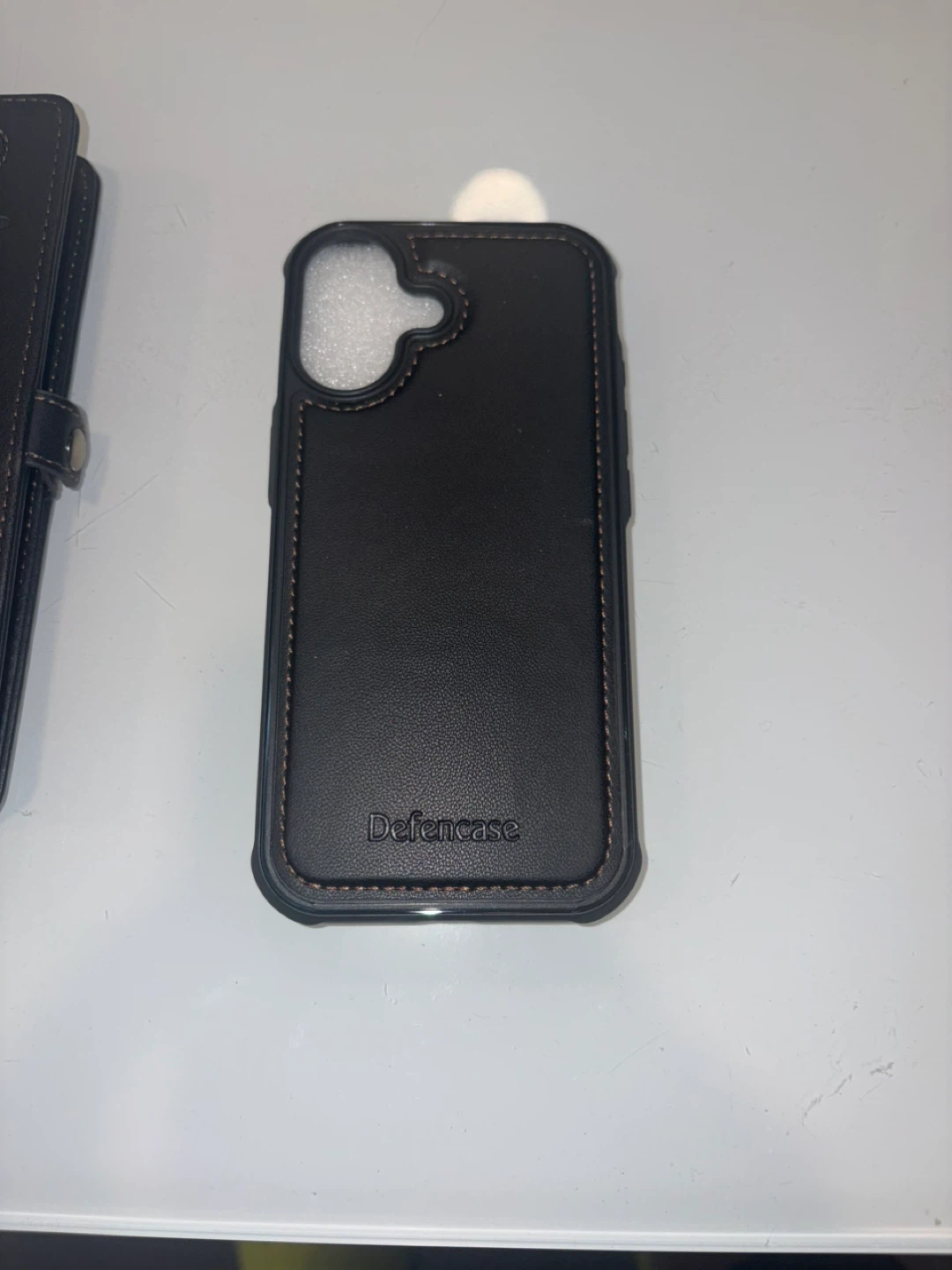 Iphone 17 Defencase Black Leather Wallet Phone Case with Zipper - photo 3
