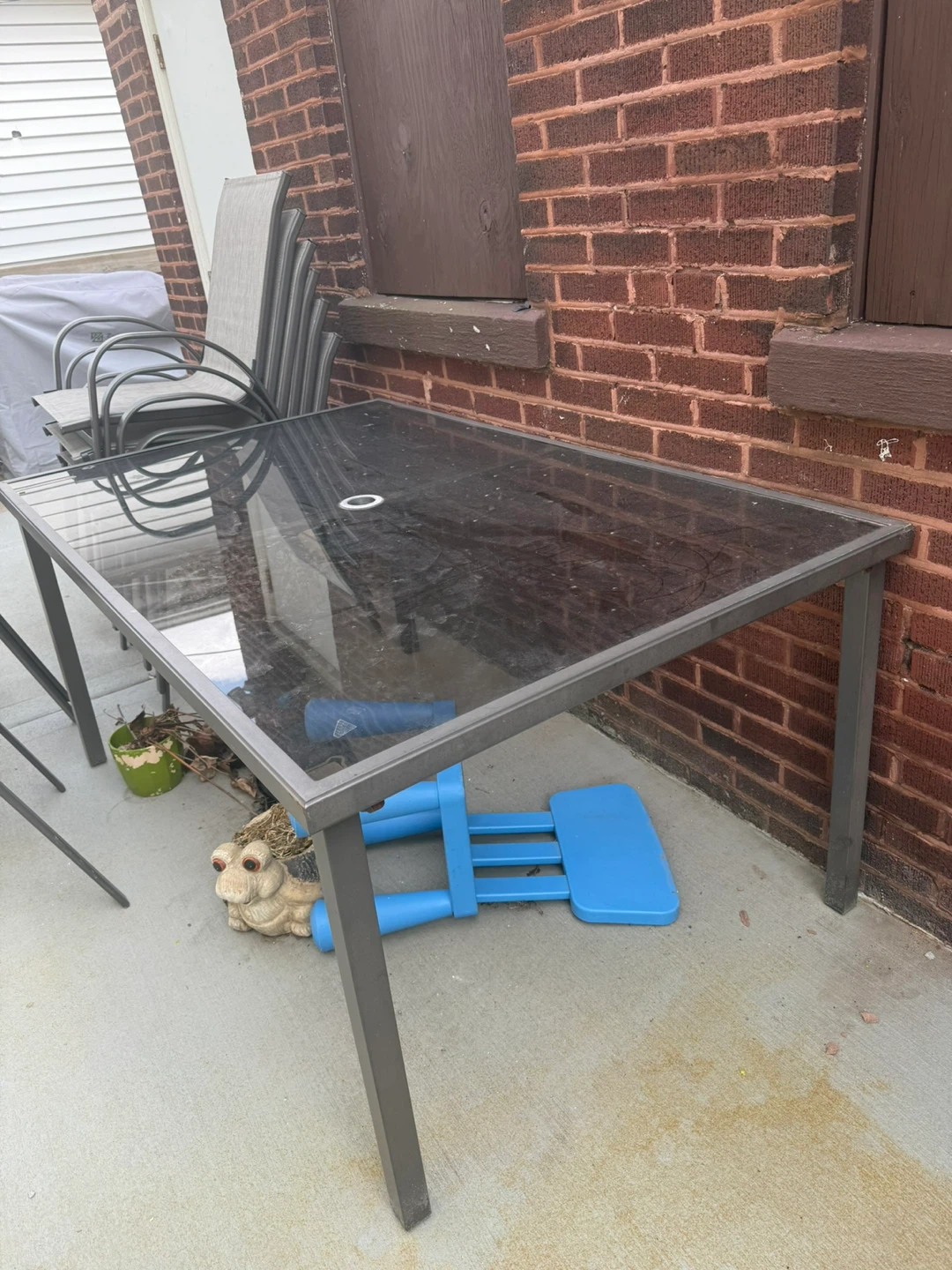 Glass Top Patio Table - photo 2