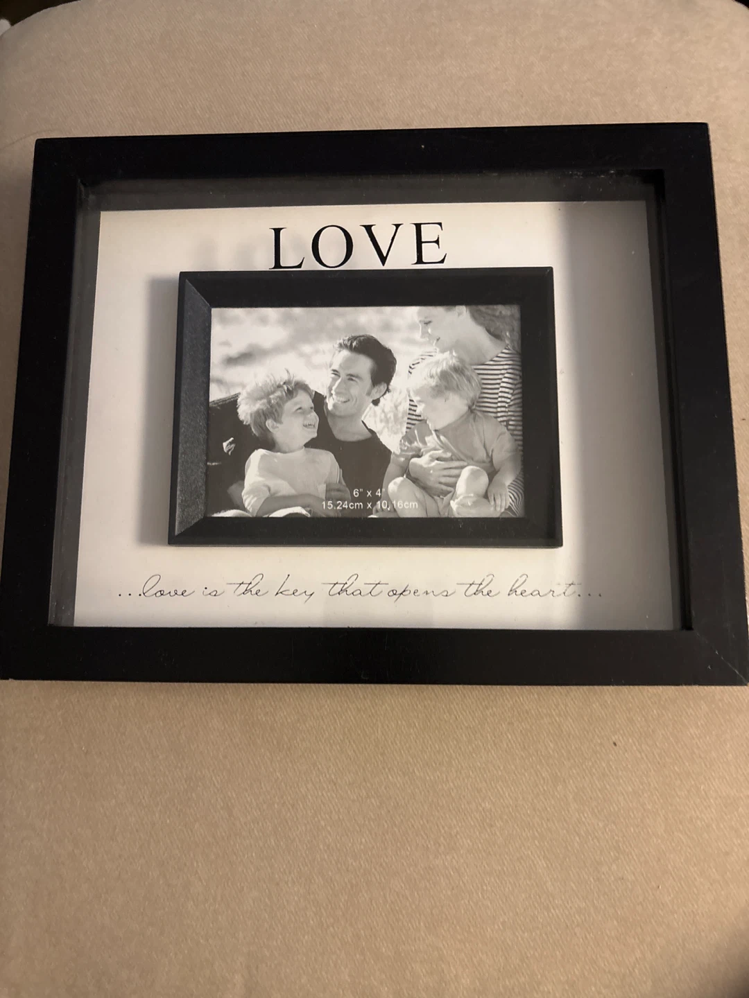 Black "LOVE" Photo Frame