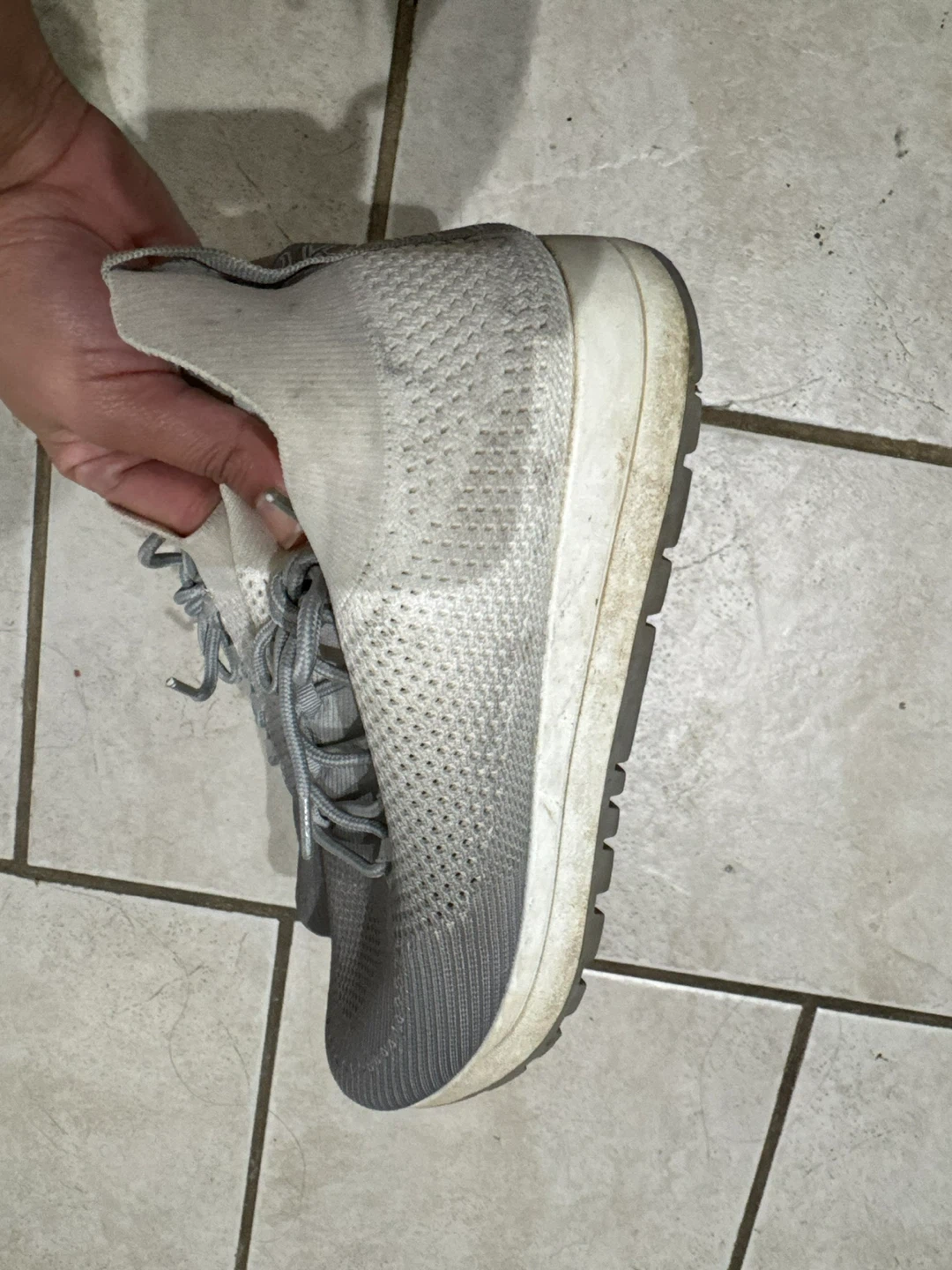 DKNY Women's Knit Sneakers - Grey/White - photo 2