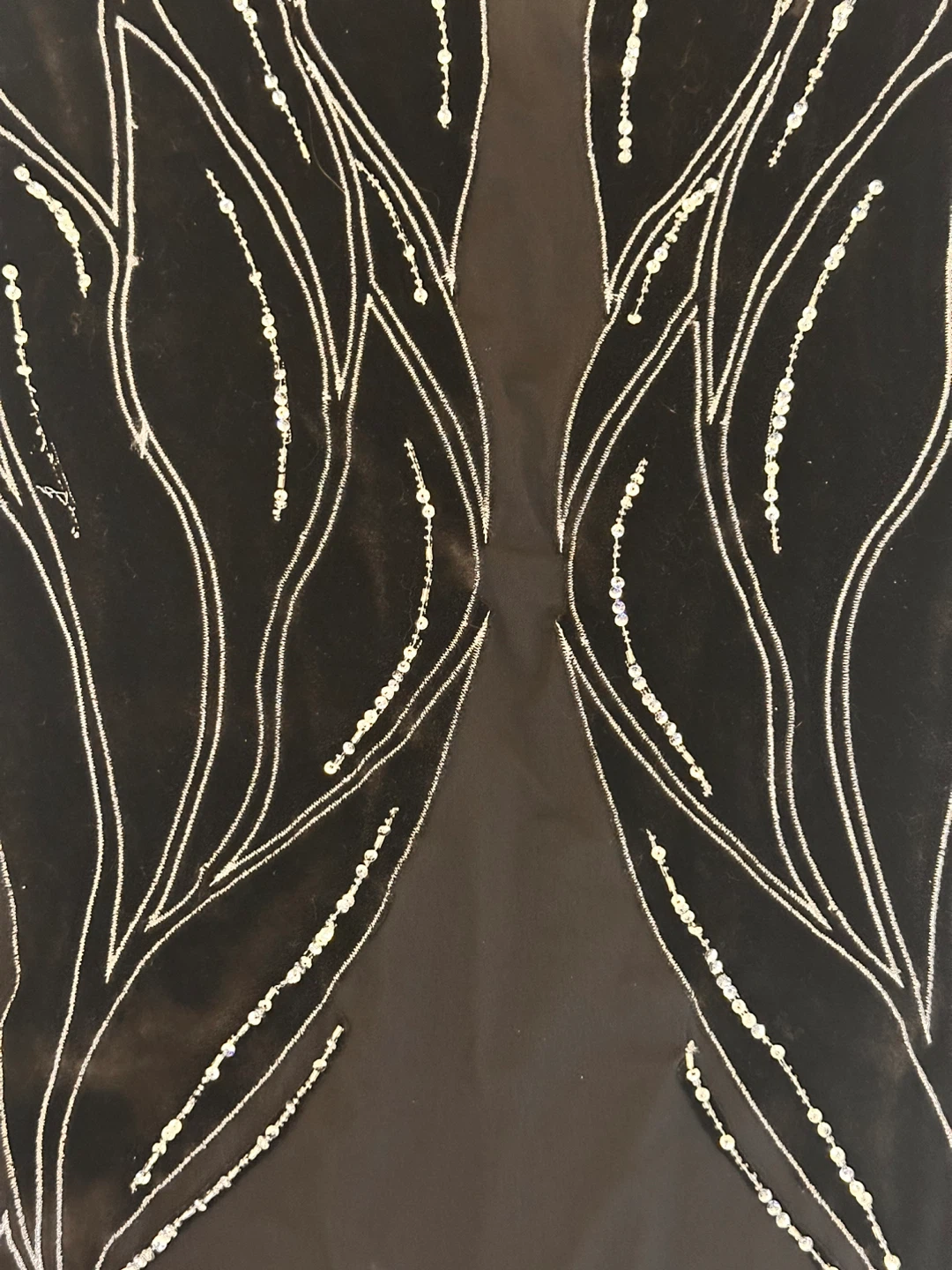 Guess Black Mesh Beaded Dress Size M - photo 2