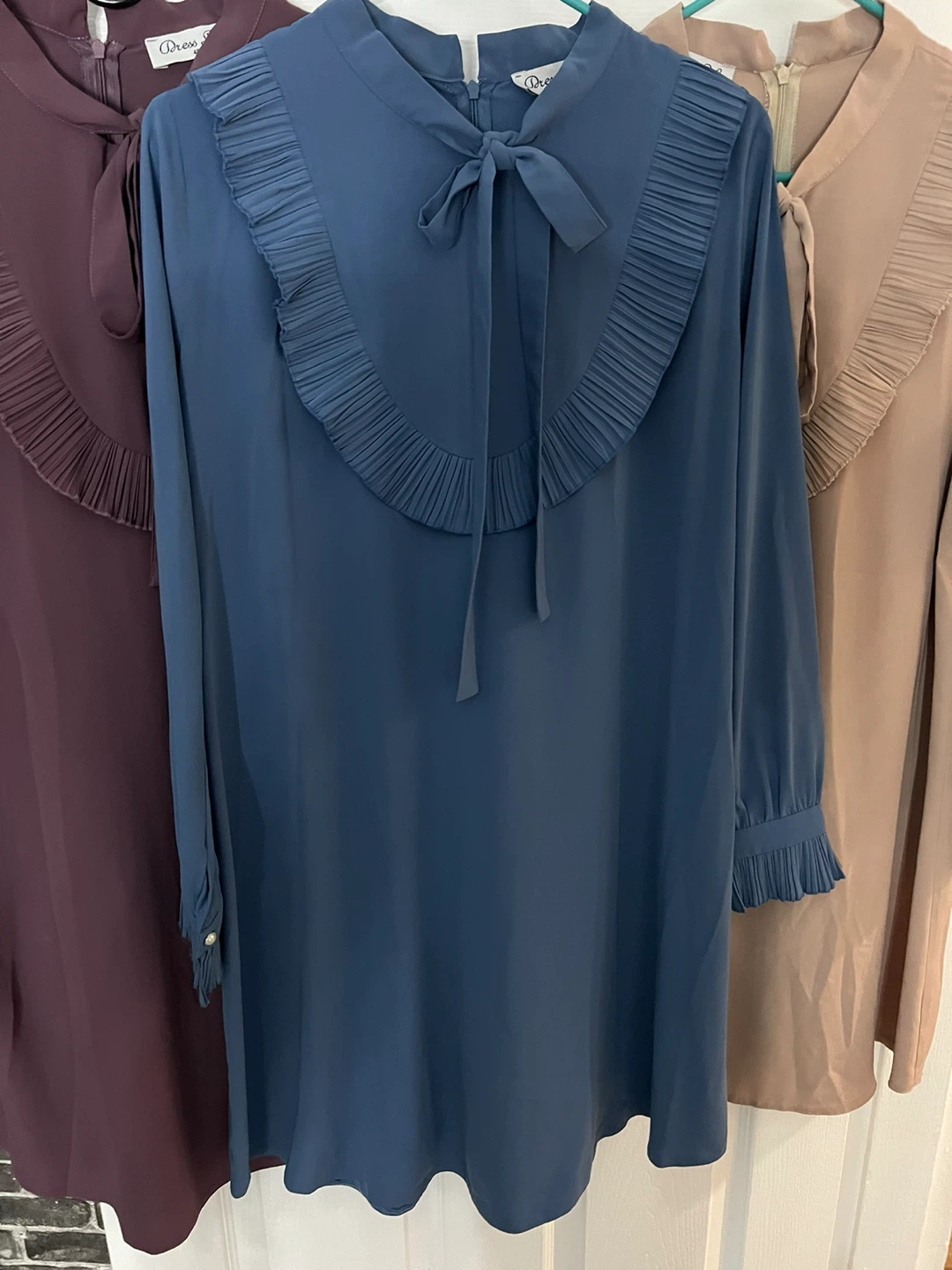 Dress Life Blue Ruffled Dress Size 48 - photo 5