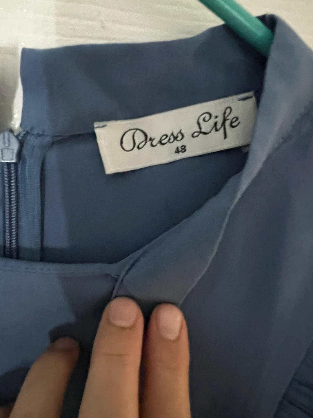 Dress Life Blue Ruffled Dress Size 48 - photo 4