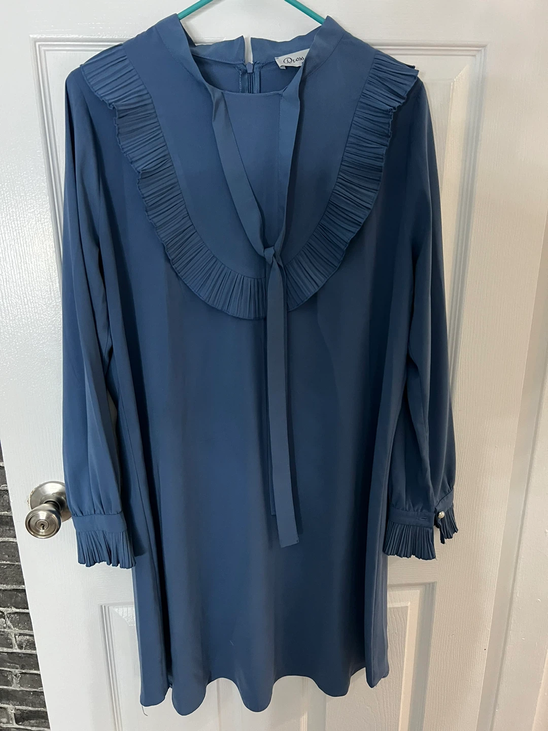 Dress Life Blue Ruffled Dress Size 48 - photo 3
