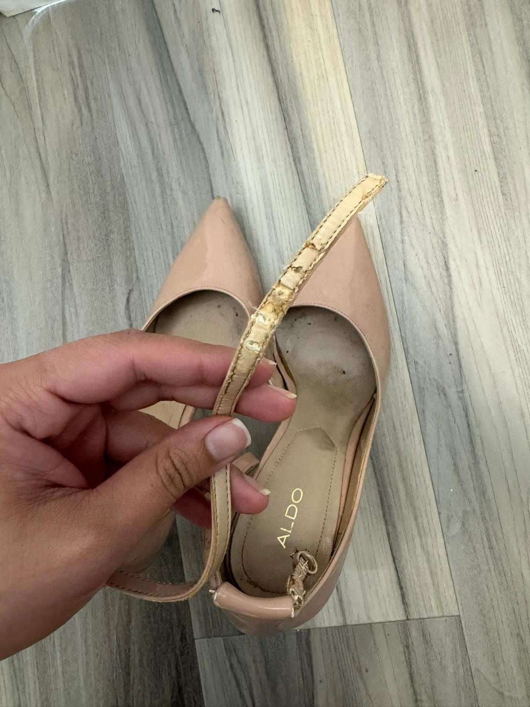 ALDO Pink Patent Heels with Ankle Strap - photo 3