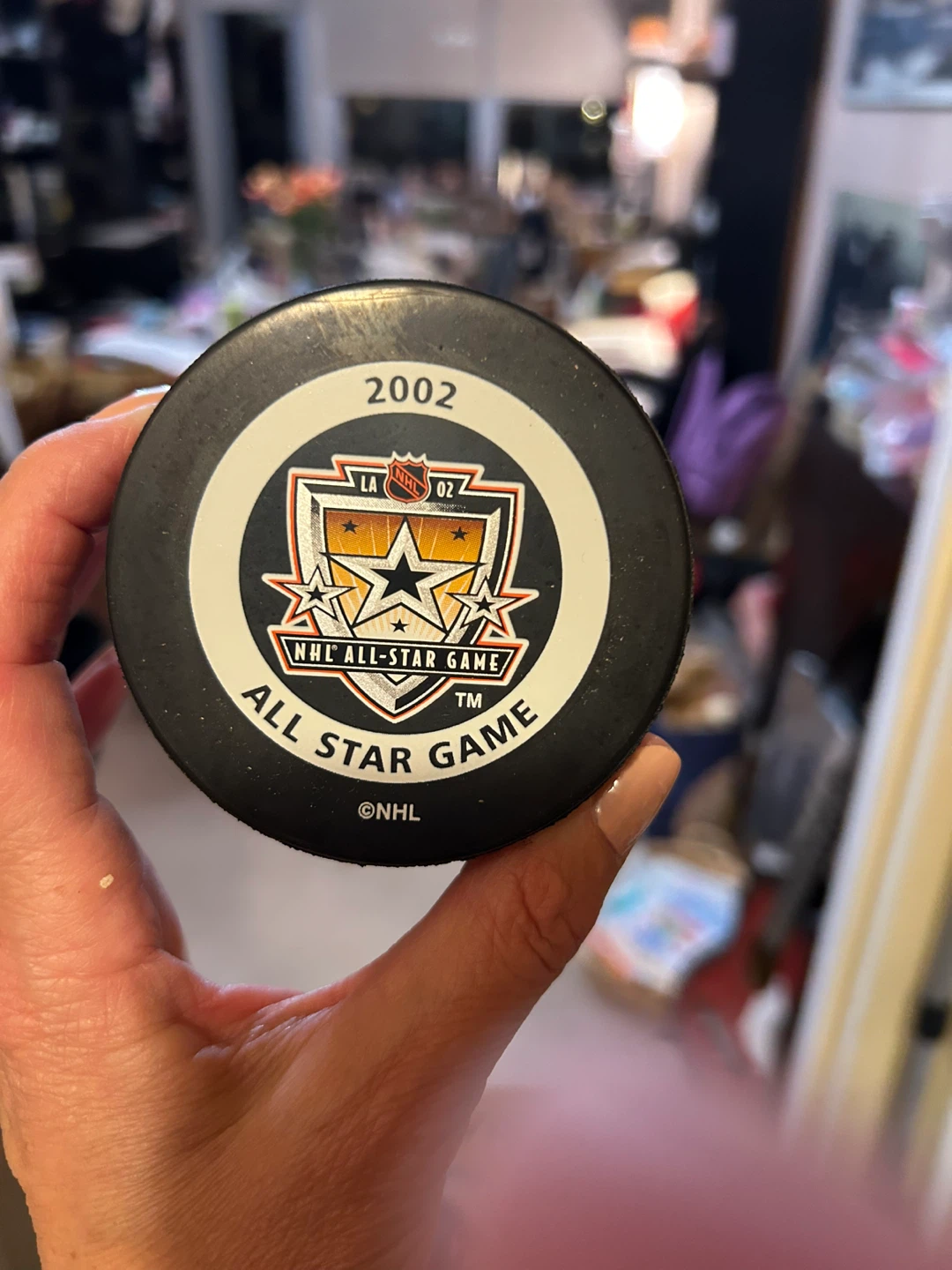 NHL Official Game Puck 2002 All-Star Game - photo 2