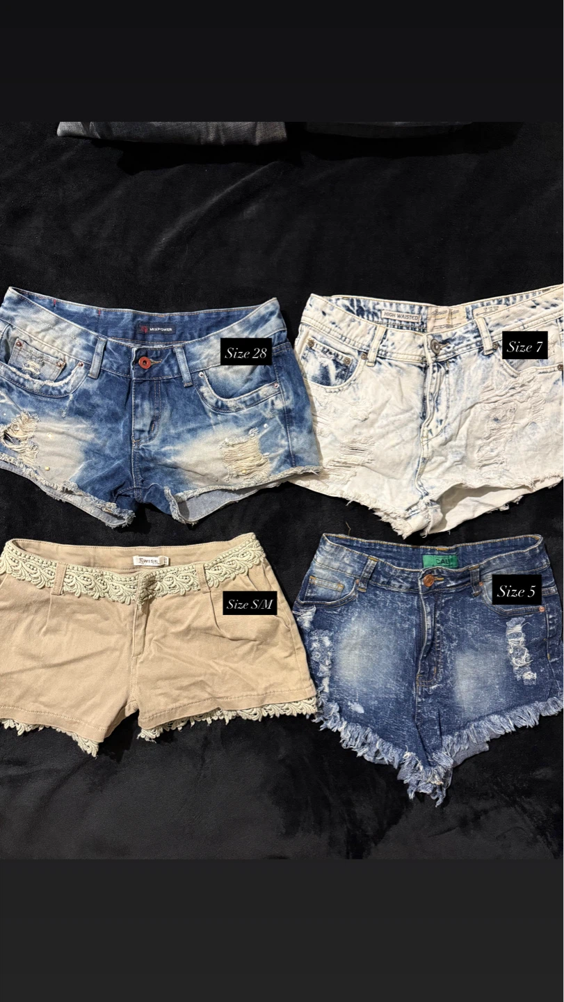 Women's Denim and Khaki Shorts Bundle Sale