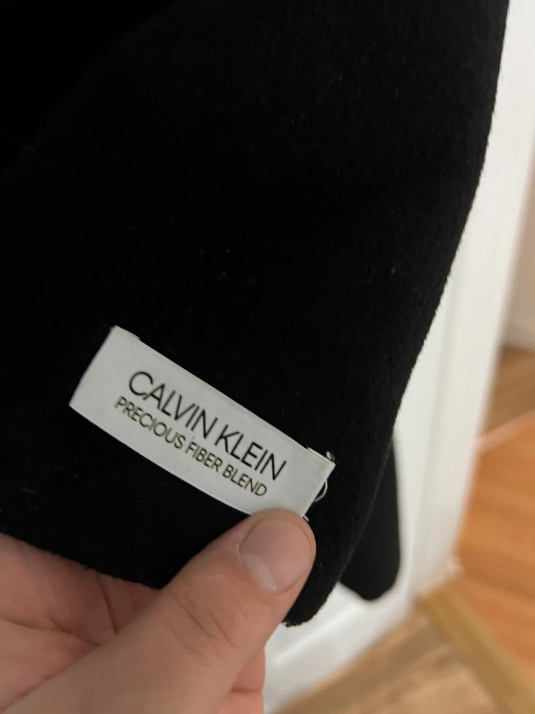 Calvin Klein Black Precious Fiber Blend Coat - photo 3