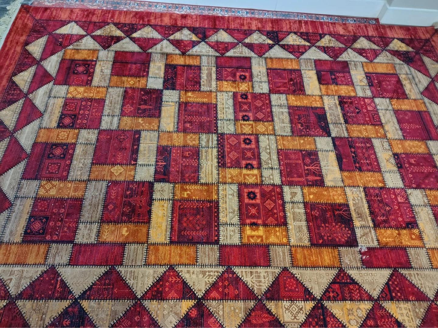 Patchwork Style Area Rug