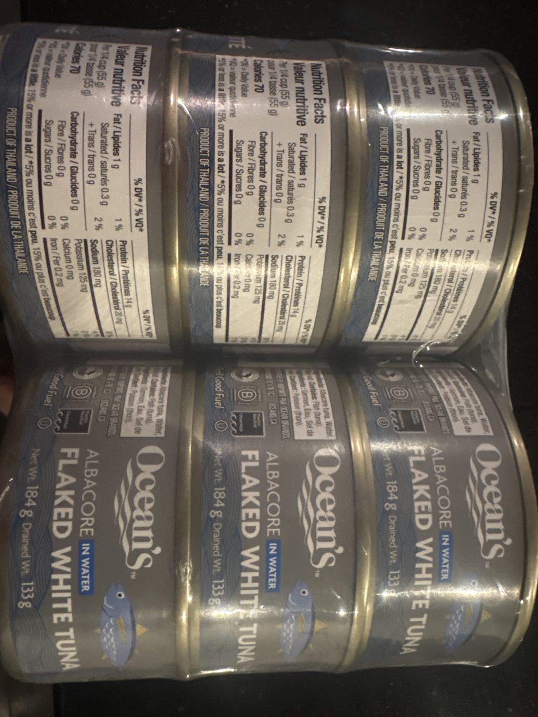Ocean's Flaked White Tuna in Water (6 cans)