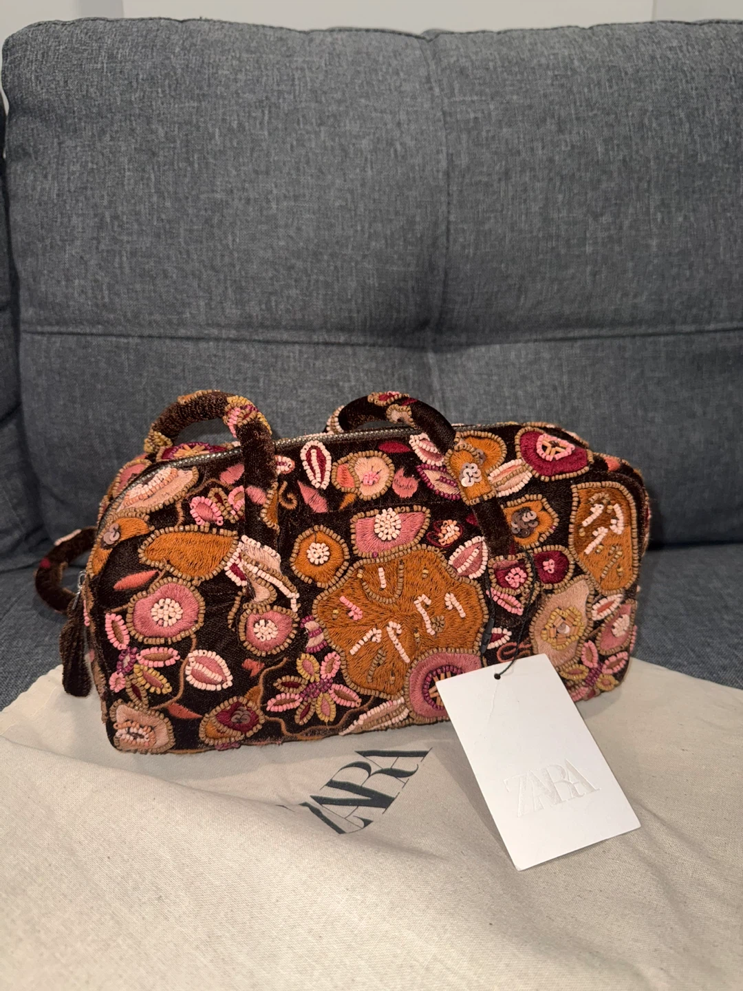 Brand New Zara Embroidered Bag - photo 2