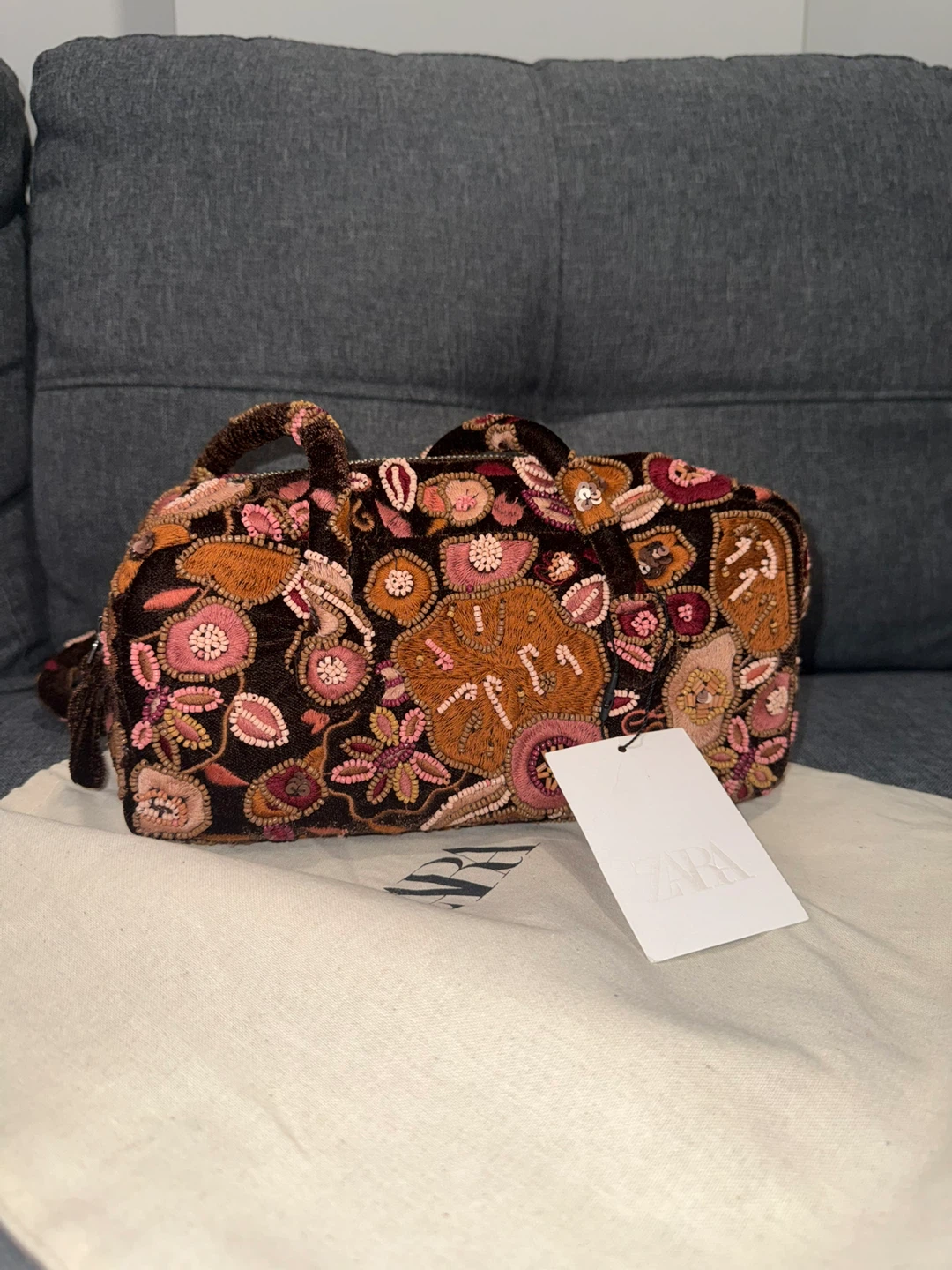 Brand New Zara Embroidered Bag - photo 3