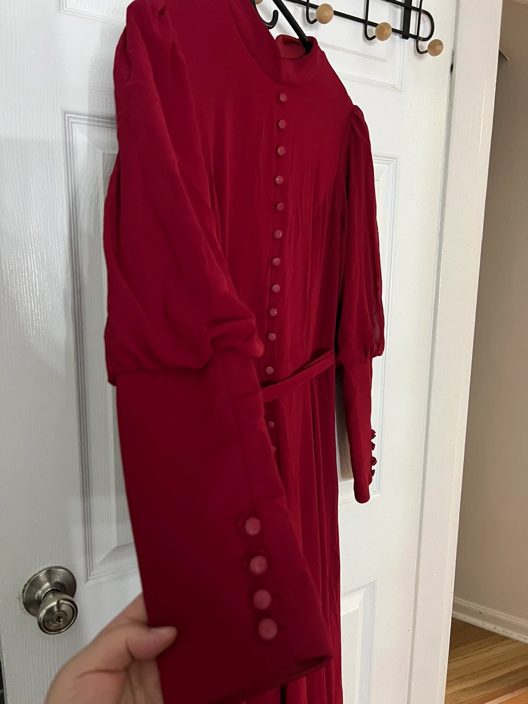 Neva Style Red Button-Front Maxi Dress - Size 42 - photo 4