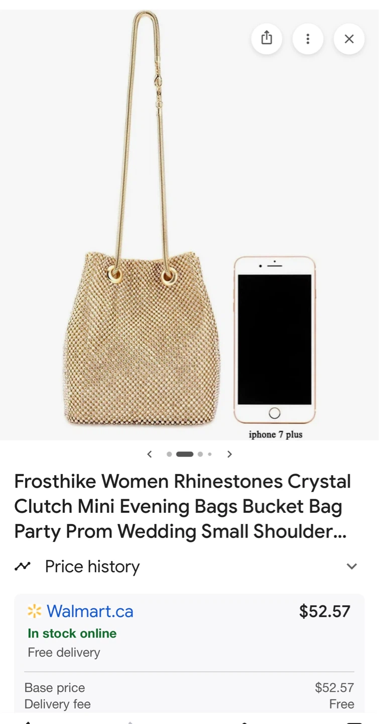 Women's Rhinestone Crystal Clutch Bag - photo 2