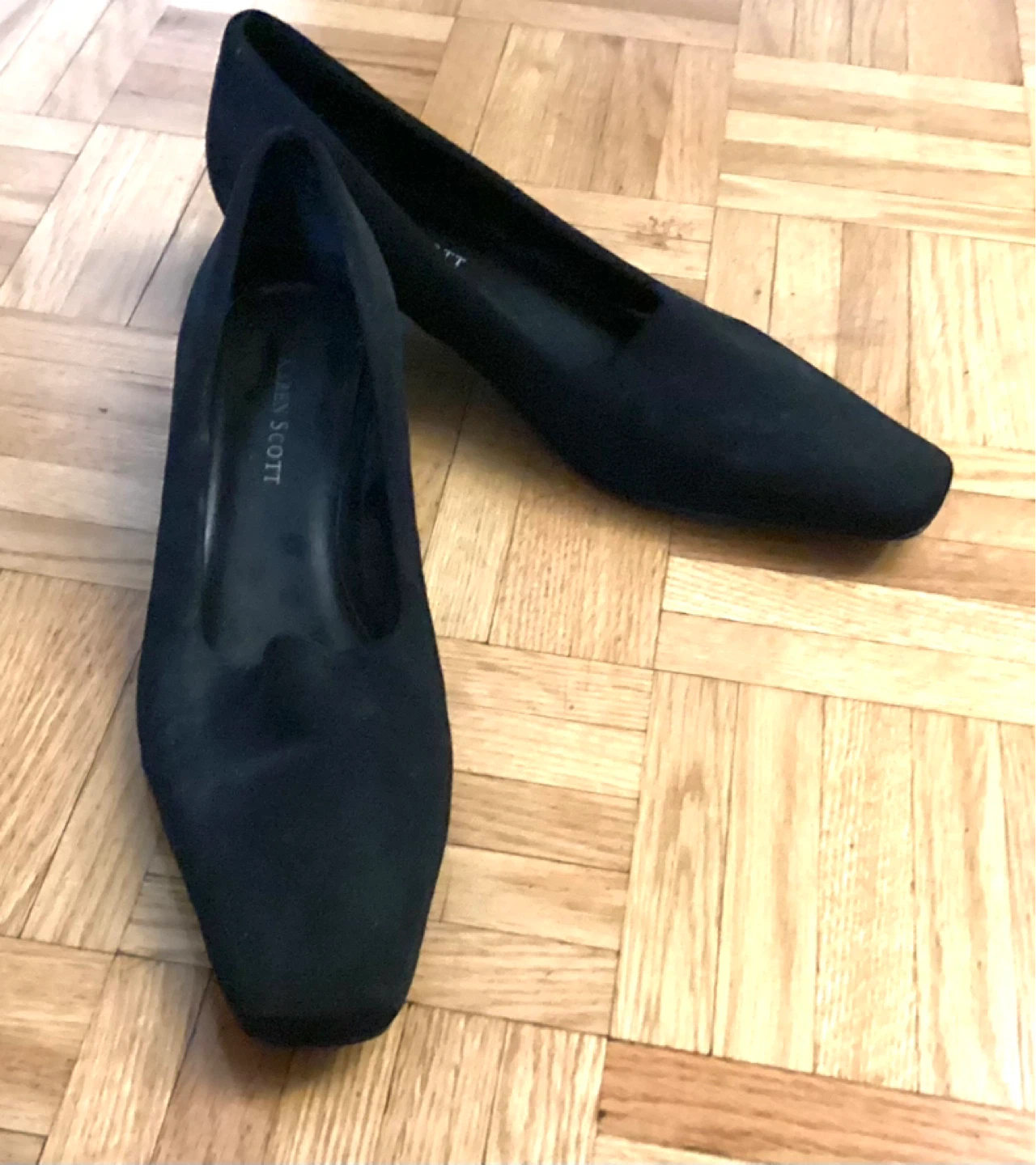Black Leather Loafer Heels collection