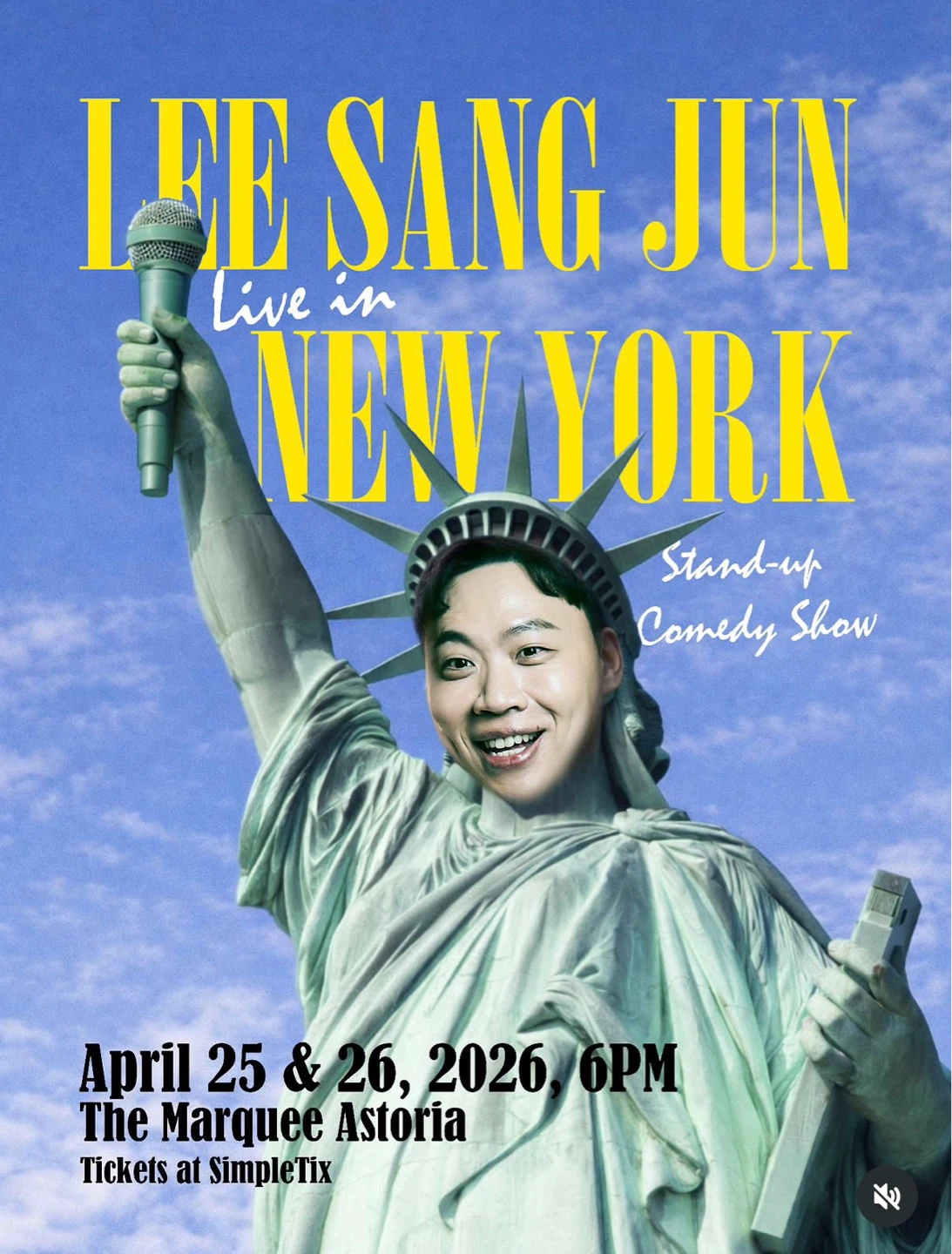 Lee Sang Jun Live in New York Stand-up Comedy Show Tickets