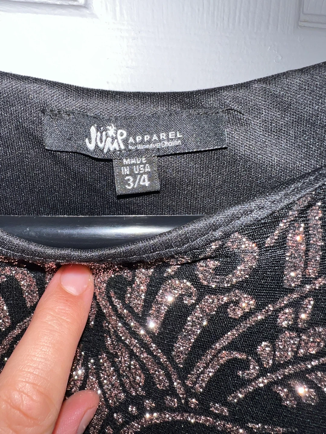 Juicy Apparel Black Glitter Print Maxi Dress Size 3/4 - photo 2