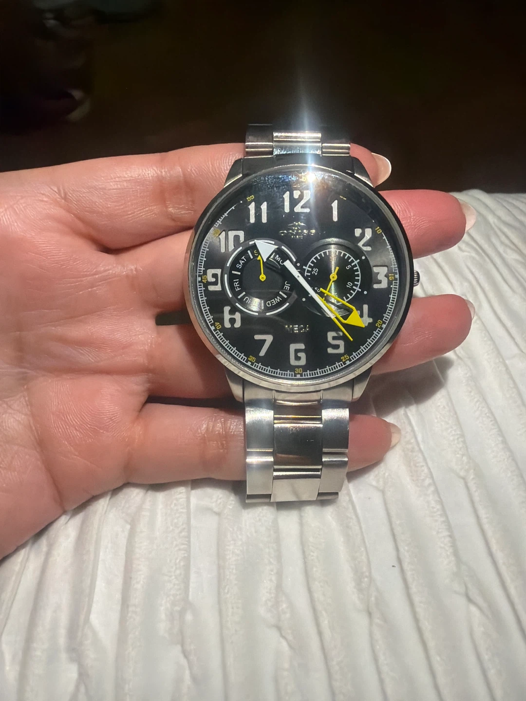 Oniss Men's Stainless Steel Chronograph Watch