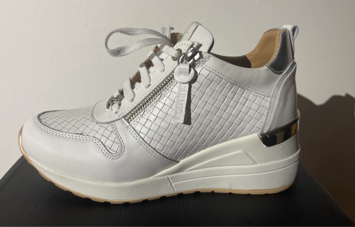 Carmela Comfortflex White Wedge Sneakers - photo 5