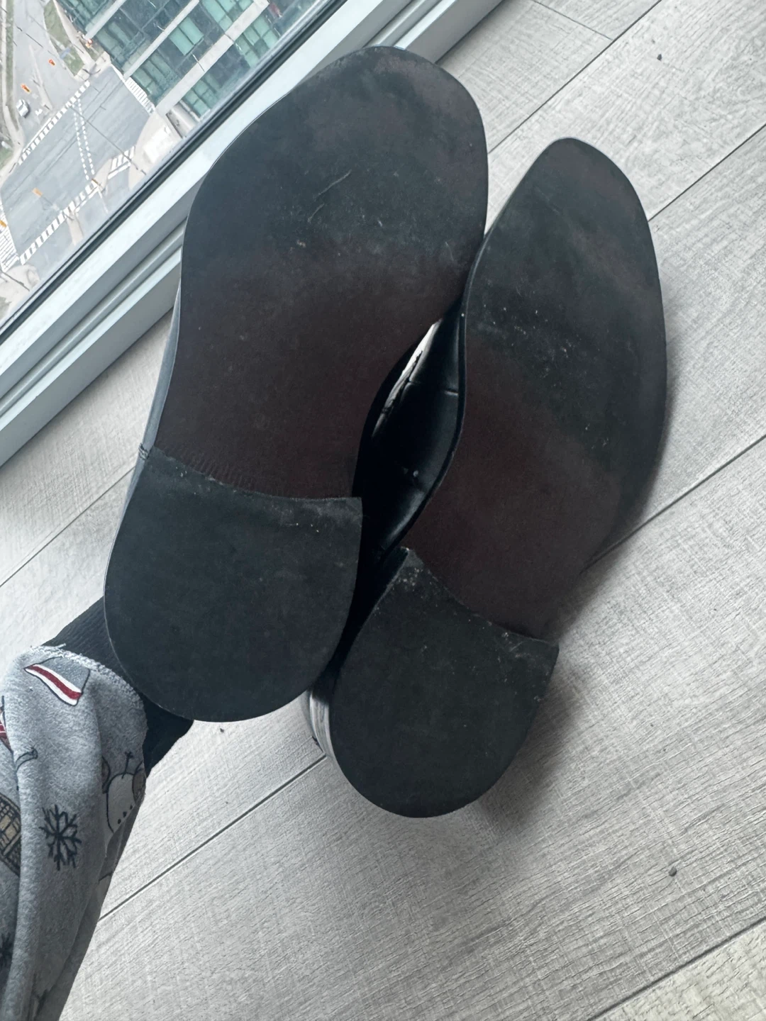 Joseph Abboud Black Leather Dress Shoes - photo 2