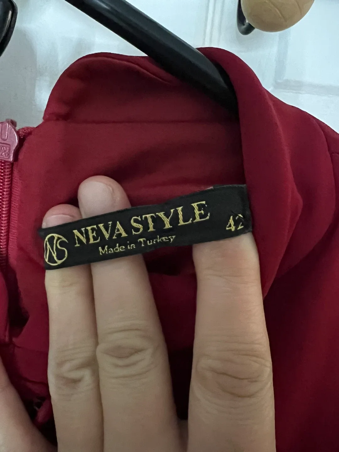 Neva Style Red Button-Front Maxi Dress Size 42 - photo 5