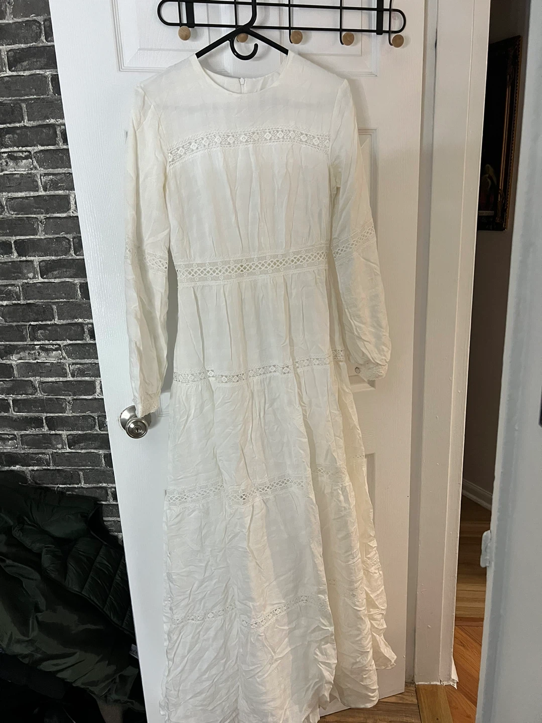 Annah Hariri White Lace Maxi Dress US 6 - photo 3