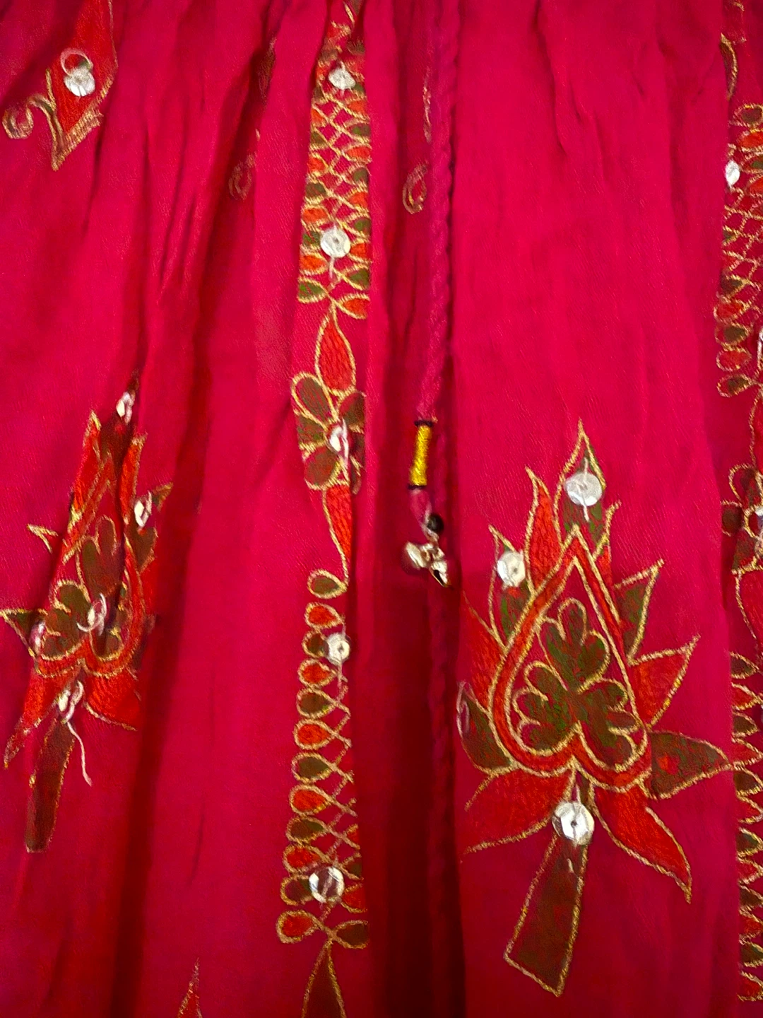 Free Size Pink Rayon Maxi Skirt - photo 2