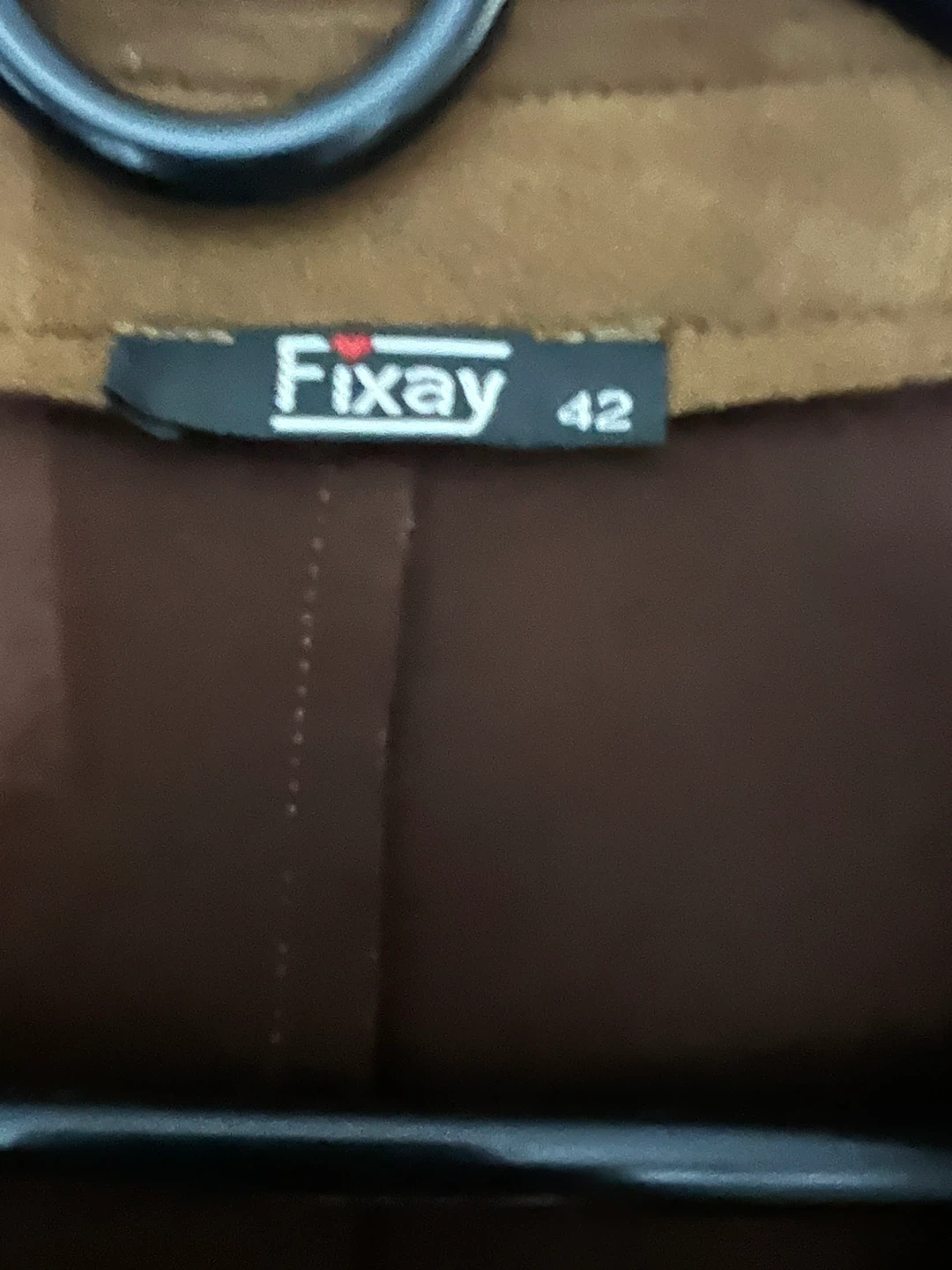 Fixay Brown Suede Trench Coat Size 42 - photo 4