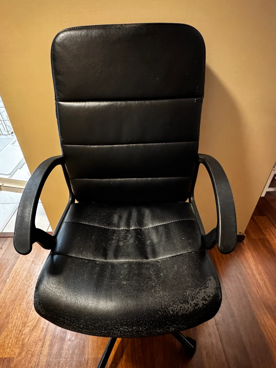 Black Office Chair with Wheels