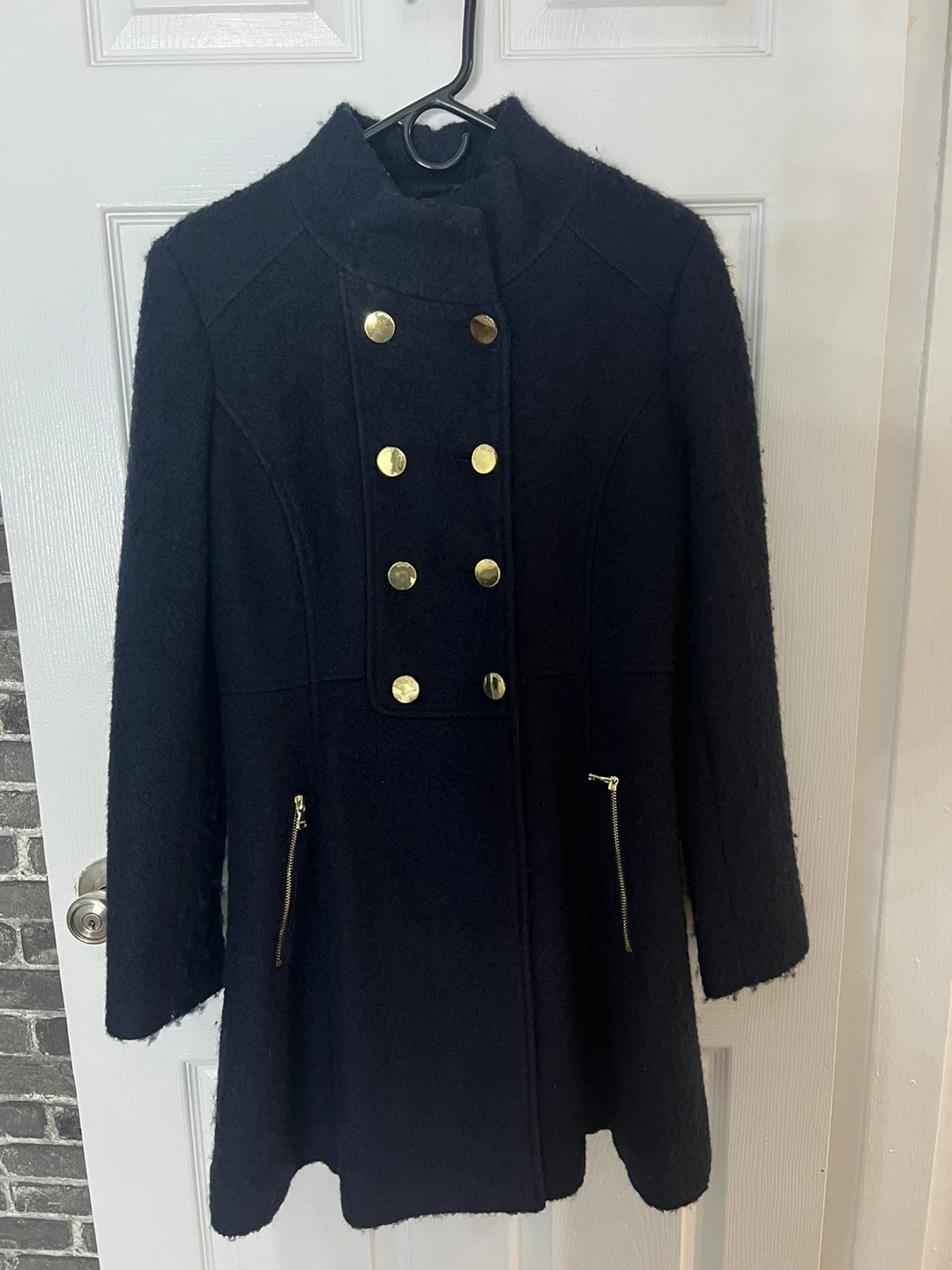 Guess Los Angeles Women's Double-Breasted Wool Blend Coat
