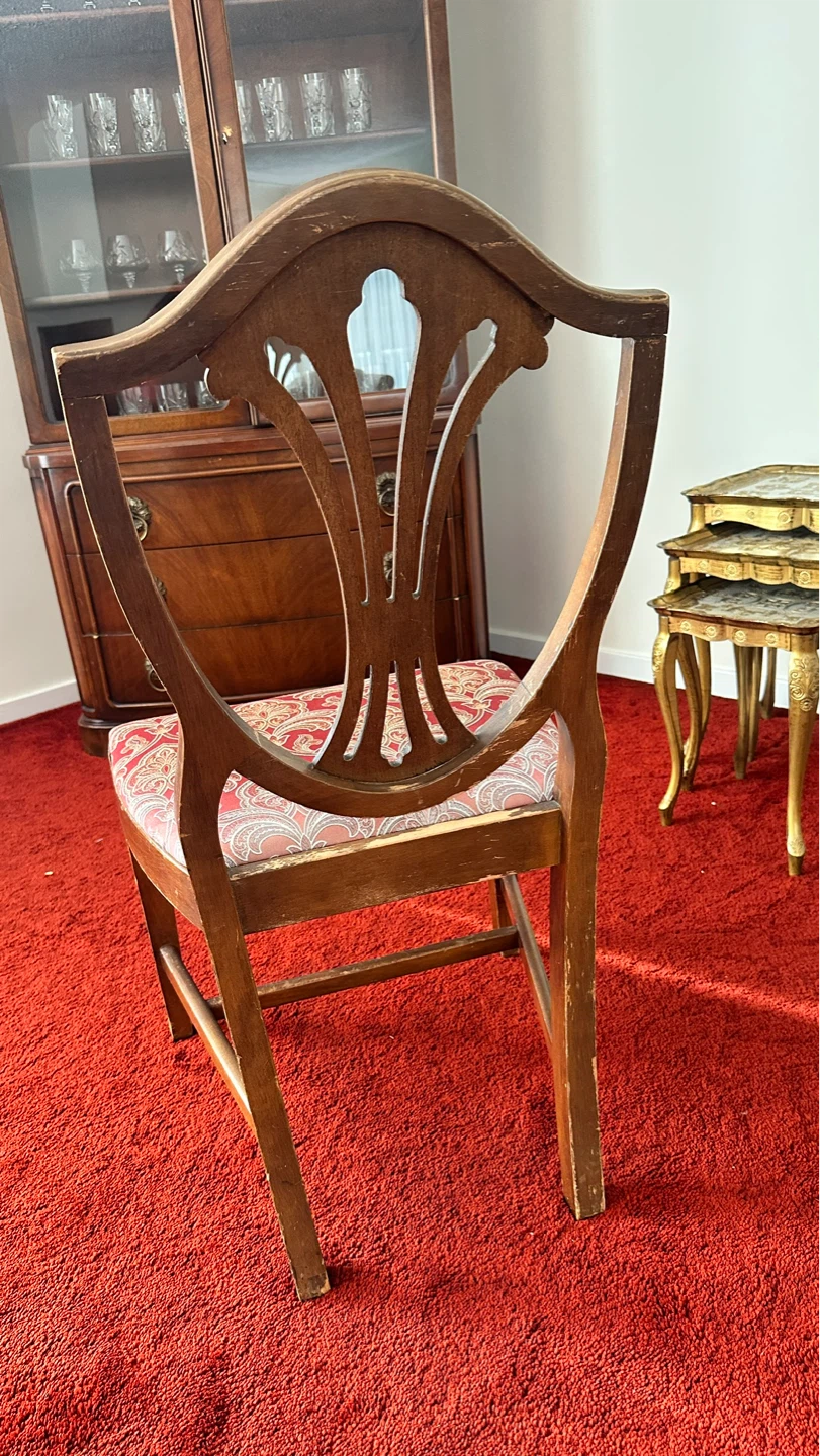 4 VINTAGE Wooden Dining Chair Upholstery - photo 3