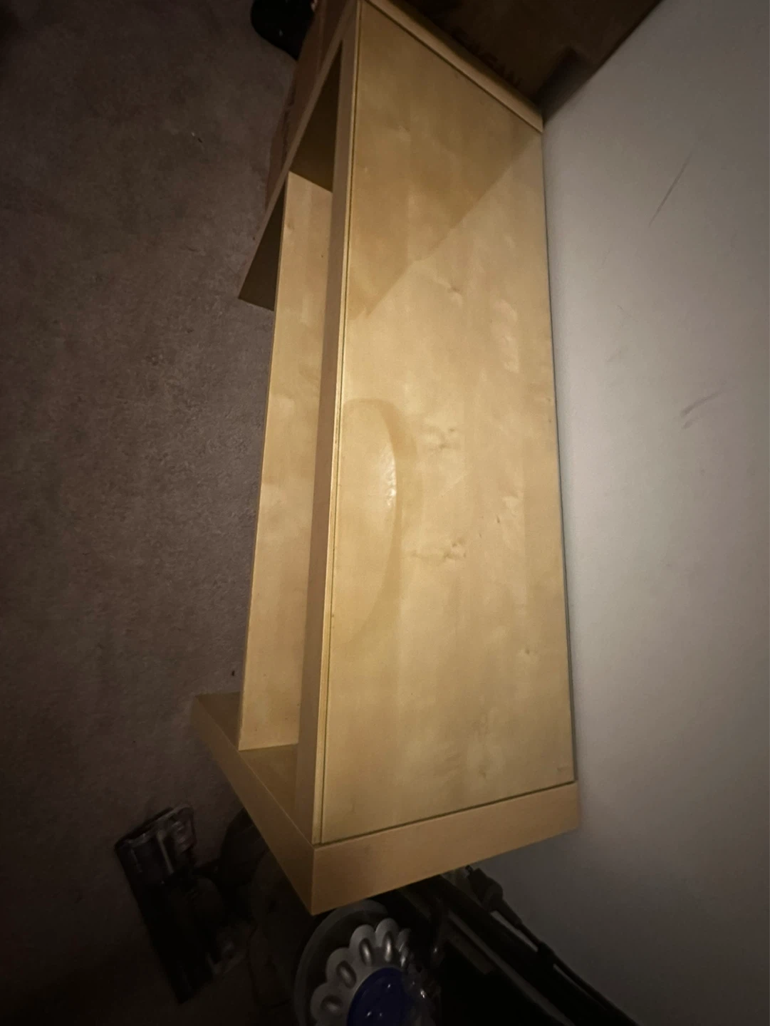 Wood Console Table with Glass Top - photo 3