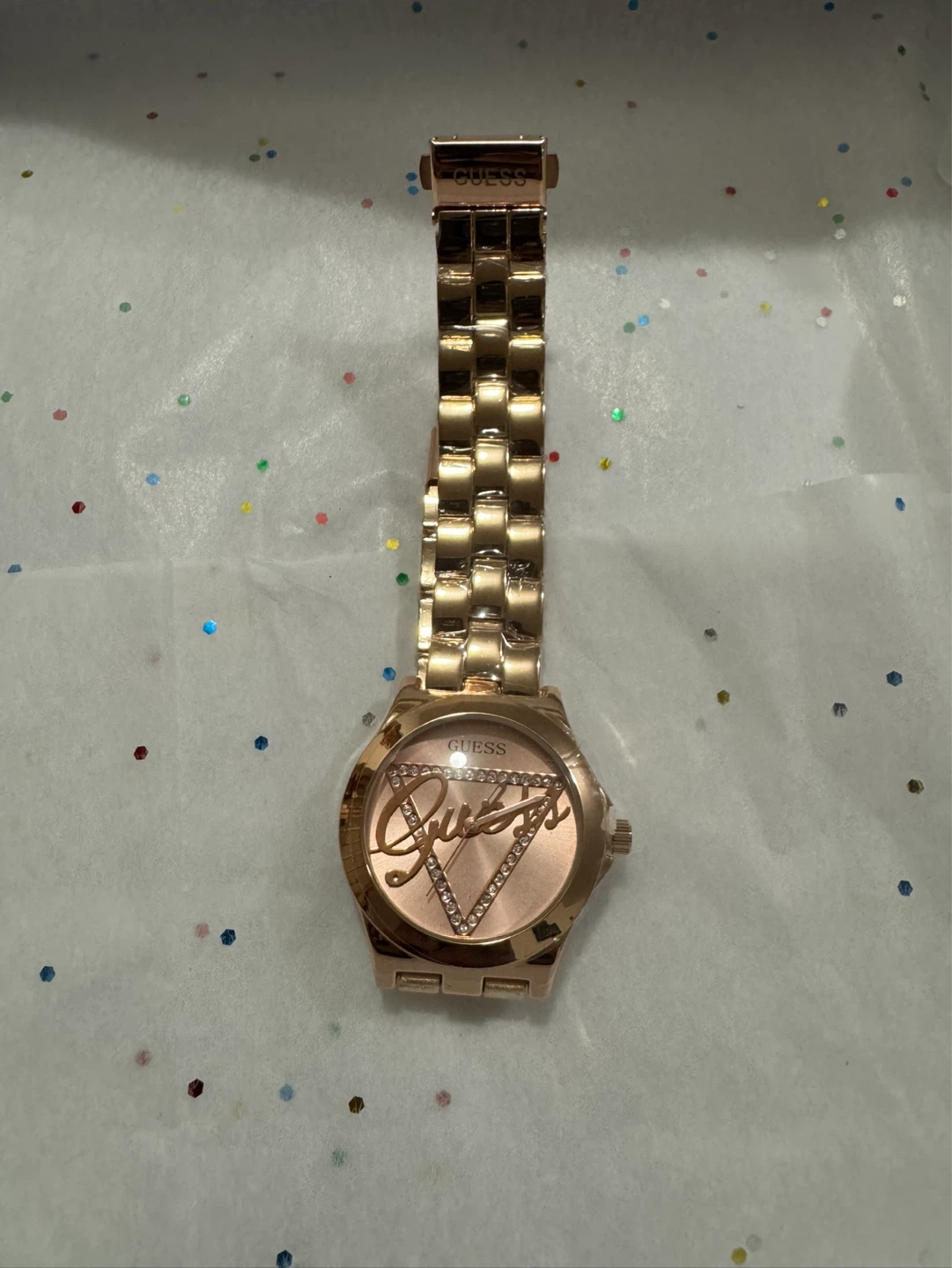 Guess Rose Gold Watch with Crystal Accents - photo 2