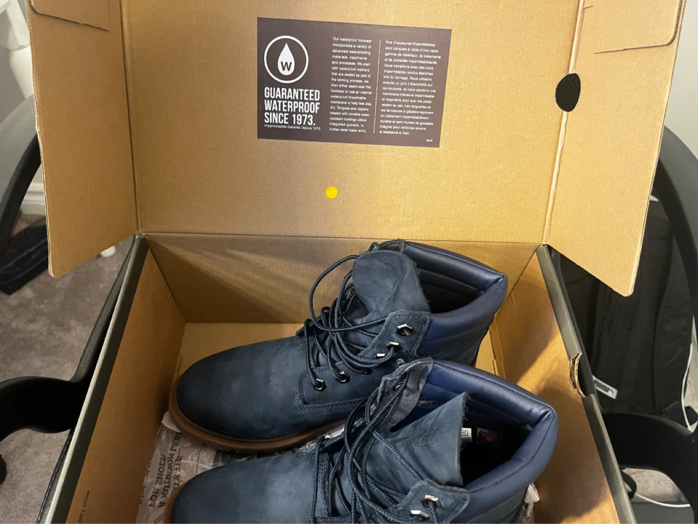 Brand New Timberland Waterproof Boots - Navy Blue