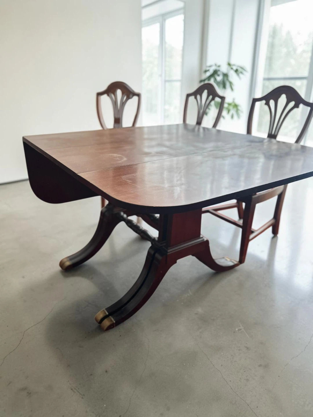 Drop Leaf Dining Table and Chairs Set vintage - photo 2
